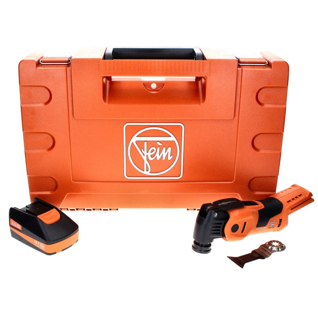 Oscilador de batería Fein MultiMaster AMM 700 MAX C 18 V Starlock Max Brushless + 1x batería 3.0 Ah + estuche - sin cargador