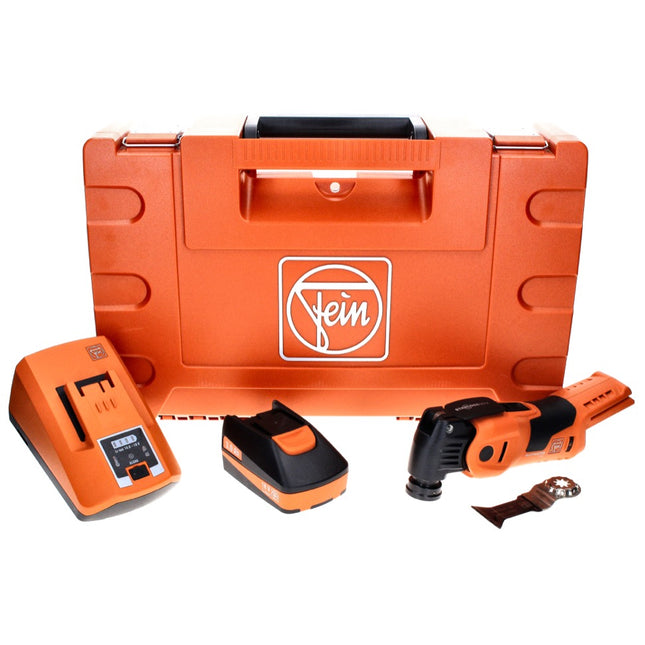 Oscilador de batería Fein MultiMaster AMM 700 MAX C 18 V Starlock Max Brushless + 1x batería 3.0 Ah + cargador + estuche