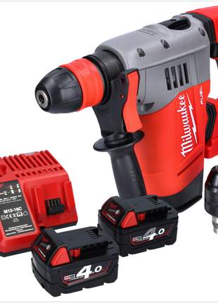 Milwaukee M18 CHPX-402 Perforateur burineur sans fil 4,0 J SDS Plus Brushless 18V + 2x Batteries 4,0Ah + Chargeur