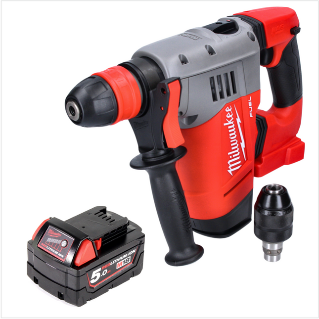 Martillo combinado a batería Milwaukee M18 CHPX-501 18 V 4,0 J SDS Plus Brushless + 1x batería 5,0 Ah - sin cargador