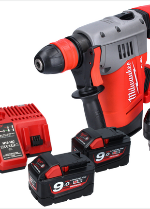 Martillo combinado a batería Milwaukee M18 CHPX-902 18 V 4,0 J SDS Plus Brushless + 2x baterías 9,0 Ah + cargador