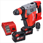 Martillo combinado a batería Milwaukee M18 CHPX-902 18 V 4,0 J SDS Plus Brushless + 2x baterías 9,0 Ah + cargador