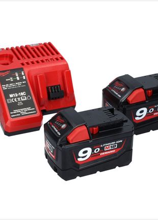 Martillo combinado a batería Milwaukee M18 CHPX-902 18 V 4,0 J SDS Plus Brushless + 2x baterías 9,0 Ah + cargador