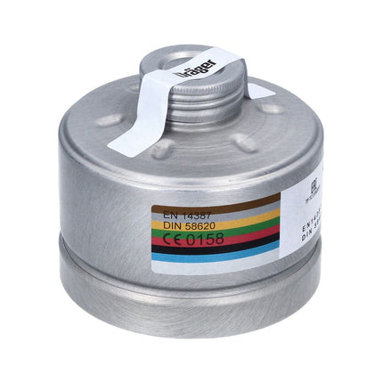 Dräger X-plore Rd40 Filtro per respiratori 4x A1B2E2K1 Hg CO NO-P3 RD ( 4x 6738801 ) EN148-1 per maschere X-plore 6000 / X-plore 4000
