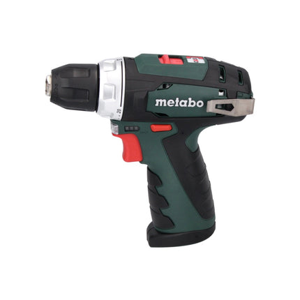 Metabo PowerMaxx BS Basic Set taladro atornillador a batería 10,8 V 34 Nm + 2 baterías 2,0 Ah + cargador + juego de brocas de 64 piezas + maletín (600080880)