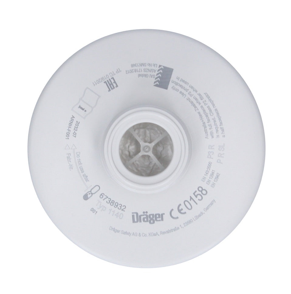 Dräger Rd40 Filtro per particelle P3 R / 6 pezzi ( 6x 6738932 ) - per maschere X-plore 6000 e semimaschere X-plore 4000