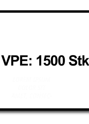 SPAX 3,5 x 30 mm Vis à tête plate pour panneau arrière - 1500 pièces (5x 0151010350303)