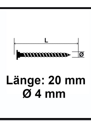 SPAX Vis à tête plate pour panneau arrière 4,0 x 20 mm - Torx T-STAR Plus T20 pour panneaux arrière sans lentille, Filetage total, Wirox, 4 Cut - 600 pcs. (2x 0151010400203)