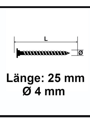 SPAX Vis pour parois arrière 4,0 x 25mm - Filetage total - Tête disque plate - T-STAR plus T20 -  WIROX - 4Cut - 600 pcs. (2x 0151010400253)