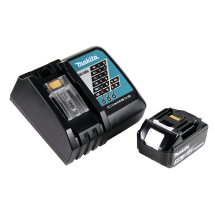 Makita DUB 184 RF1 Soffiatore a batteria 18 V Brushless + 1x Batteria 3,0 Ah + Caricabatterie