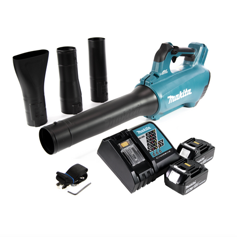 Makita DUB 184 RF Souffleur sans fil 18 V brushless + 2x Batteries 3,0 Ah + Chargeur