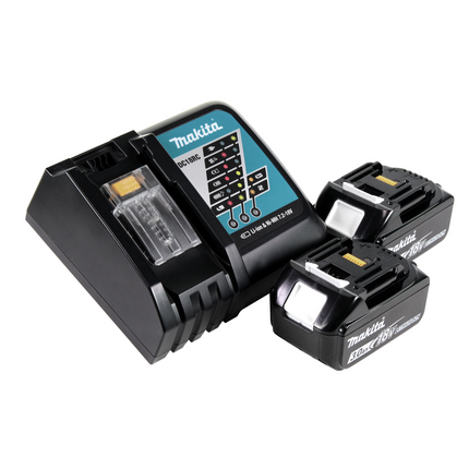 Makita DUB 184 RF cordless blower 18 V brushless + 2x rechargeable battery 3.0 Ah + charger