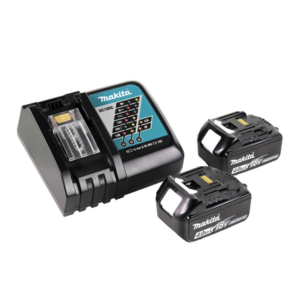 Soffiatore a batteria Makita DUB 184 RM 18 V brushless + 2x batteria 4,0 Ah + caricabatterie