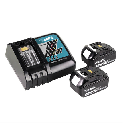 Soffiatore a batteria Makita DUB 184 RT 18 V brushless + 2x batteria 5,0 Ah + caricabatterie