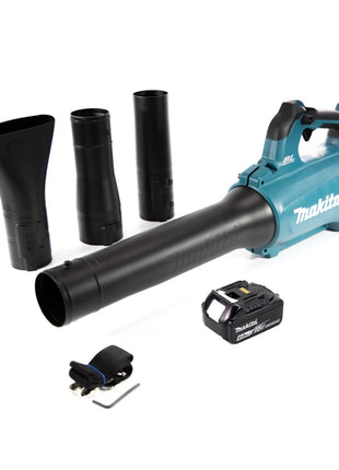 Soplador de batería Makita DUB 184 G1 18 V sin escobillas + 1x batería 6,0 Ah - sin cargador