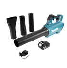 Soplador de batería Makita DUB 184 G1 18 V sin escobillas + 1x batería 6,0 Ah - sin cargador