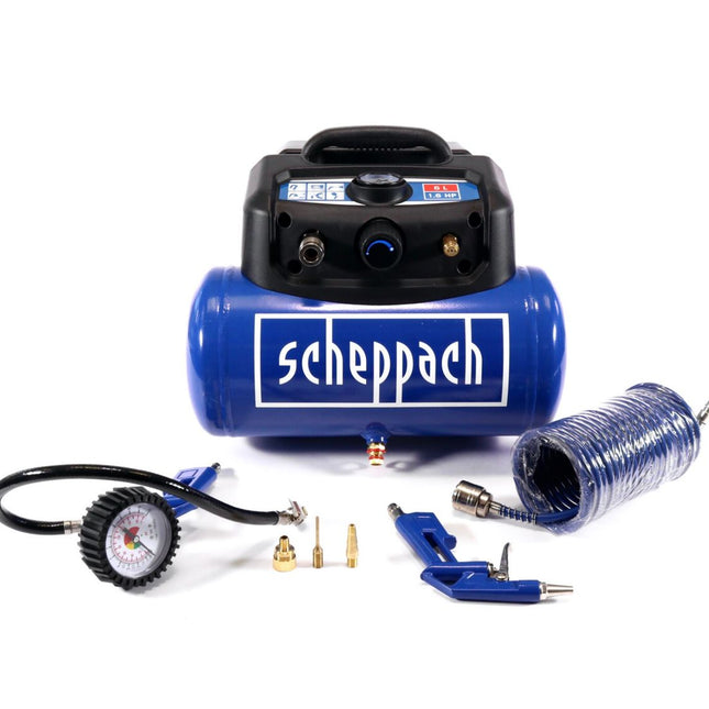 Scheppach HC06 Compressore 1200 W / 6 L / 8 bar ( 5906132901 )