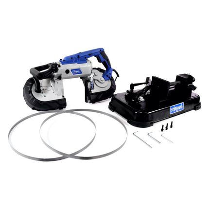 Sierra de cinta para metal Scheppach MBS 1100 1100 W 127 / 80 mm (5901507901) + mesa de sierra + 2x sierra de cinta M42