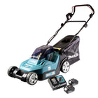 Makita DLM 432 RM2 Cortacésped sin cable 36 V (2x 18 V) 43 cm sin escobillas + 2x Baterías 4.0 Ah + Cargador