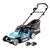 Cortacésped a batería Makita DLM 432 G2 36 V (2x 18 V) 43 cm sin escobillas + 2x batería 6,0 Ah - sin cargador