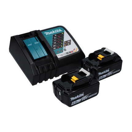 Rasaerba a batteria Makita DLM 432 RG2 36 V ( 2x 18 V ) 43 cm senza spazzola + 2x batteria 6,0 Ah + caricabatterie + caricabatterie