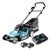 Cortacésped a batería Makita DLM 382 PM2 36 V (2x 18 V) 38 cm 40 l + 2x batería 4,0 Ah + cargador doble