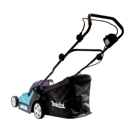 Makita DLM 382 PM4 cordless lawn mower 36 V ( 2x 18 V ) 38 cm 40 l + 4x battery 4.0 Ah + double charger