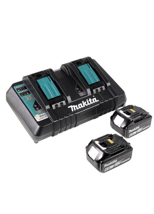 Cortacésped a batería Makita DLM 382 PG2 36 V (2x 18 V) 38 cm 40 l + 2x batería 6,0 Ah + cargador doble