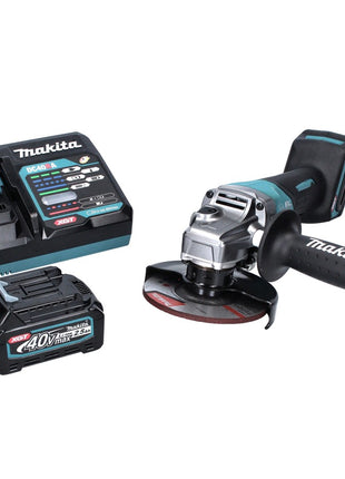 Amoladora angular a batería Makita GA 013 GD1 40 V máx. 125 mm sin escobillas XGT + 1x batería 2,5 Ah + cargador