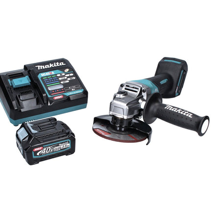 Makita GA 013 GD1 Meuleuse d'angle sans fil 40 V maxi 125 mm Brushless XGT + 1x Batterie 2,5 Ah + Chargeur