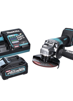 Amoladora angular a batería Makita GA 013 GM1 40 V máx. 125 mm sin escobillas XGT + 1x batería 4,0 Ah + cargador