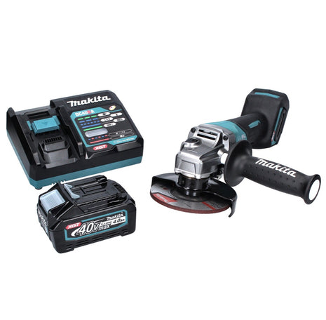 Makita GA 013 GM1 Meuleuse d'angle sans fil 40 V maxi 125 mm Brushless XGT + 1x Batterie 4.0 Ah + Chargeur