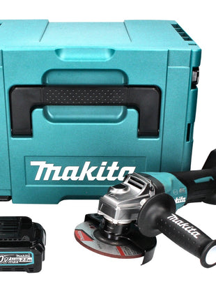 Amoladora angular a batería Makita GA 013 GD101 40 V máx. 125 mm sin escobillas XGT + 1x batería 2,5 Ah + Makpac - sin cargador