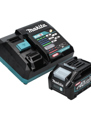 Amoladora angular a batería Makita GA 013 GM101 40 V máx. 125 mm sin escobillas XGT + 1x batería 4,0 Ah + cargador + Makpac