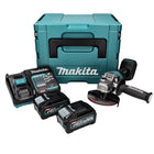 Amoladora angular a batería Makita GA 013 GM201 40 V máx. 125 mm sin escobillas XGT + 2x batería 4,0 Ah + cargador + Makpac