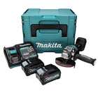 Amoladora angular a batería Makita GA 013 GM201 40 V máx. 125 mm sin escobillas XGT + 2x batería 4,0 Ah + cargador + Makpac