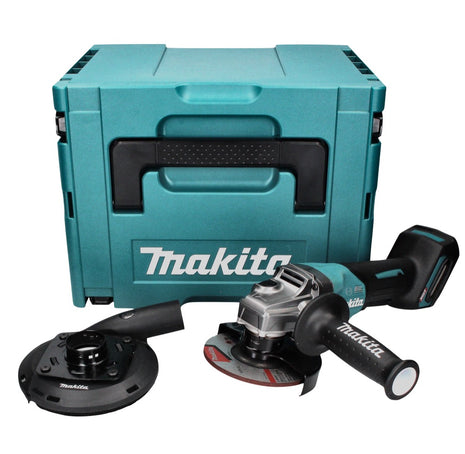 Makita GA 013 GZ01 Akku Winkelschleifer 40 V max. 125 mm Brushless  XGT + Absaughaube + Makpac - ohne Akku, ohne Ladegerät