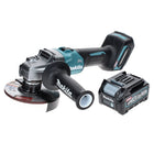 Amoladora angular a batería Makita GA 008 GD1 40 V máx. 125 mm sin escobillas XGT + 1x batería 2,5 Ah - sin cargador