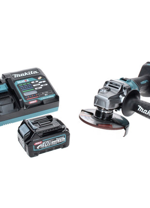 Amoladora angular a batería Makita GA 008 GD1 40 V máx. 125 mm sin escobillas XGT + 1x batería 2,5 Ah + cargador