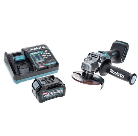 Amoladora angular a batería Makita GA 008 GD1 40 V máx. 125 mm sin escobillas XGT + 1x batería 2,5 Ah + cargador