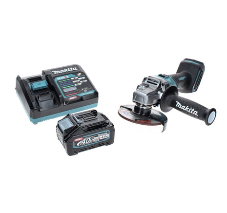 Makita GA 008 GM1 Meuleuse d'angle sans fil 40 V maxi 125 mm Brushless XGT + 1x Batterie 4.0 Ah + Chargeur