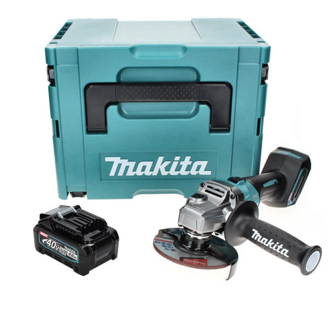 Makita GA 008 GM101 Akku Winkelschleifer 40 V max. 125 mm Brushless  XGT + 1x Akku 4,0 Ah + Makpac - ohne Ladegerät