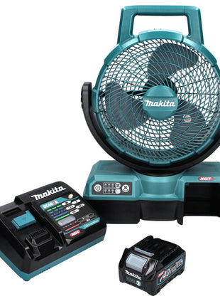 Makita CF 001 GD1 Ventilateur 40 V 235 mm + 1x Batterie 2,5 Ah + Chargeur + Adaptateur secteur