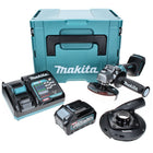 Makita GA 008 GM101 Akku Winkelschleifer 40 V max. 125 mm Brushless  XGT + 1x Akku 4,0 Ah + Ladegerät + Absaughaube + Makpac