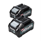 Makita battery set 2x BL 4040 40 V max. 4.0 Ah XGT Li-Ion battery ( 2x 191B26-6 ) IP64 protection class with LED display