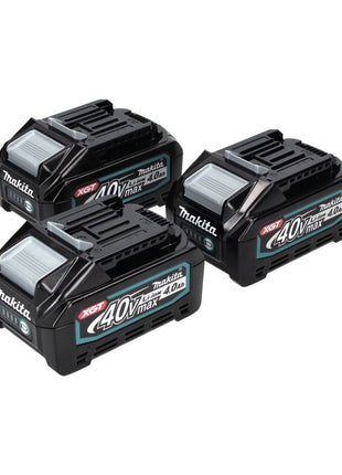 Makita Set de batteries: 3x Batteries BL4040 4,0 Ah 40V max. - XGT Li-Ion - Classe de protection IP64 - avec Indicateur LED (3x 191B26-6)