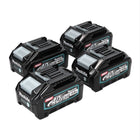 Set di batterie Makita 4x BL 4040 40 V max. 4,0 Ah XGT Li-Ion ( 4x 191B26-6 ) Classe di protezione IP64 con display LED