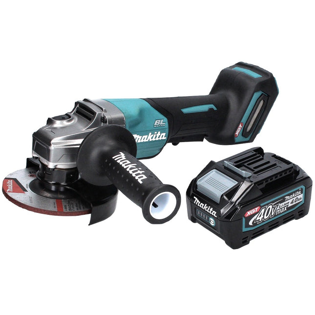 Amoladora angular a batería Makita GA 016 GM1 40 V máx. 125 mm sin escobillas XGT + 1x batería 4,0 Ah - sin cargador