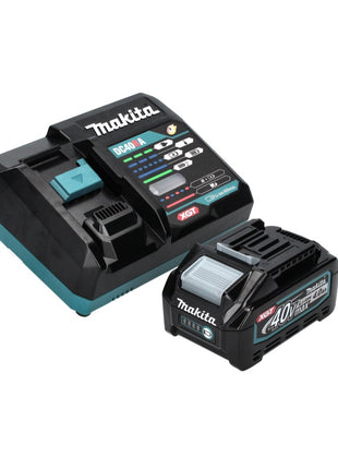 Amoladora angular a batería Makita GA 016 GM1 40 V máx. 125 mm sin escobillas XGT + 1x batería 4,0 Ah + cargador