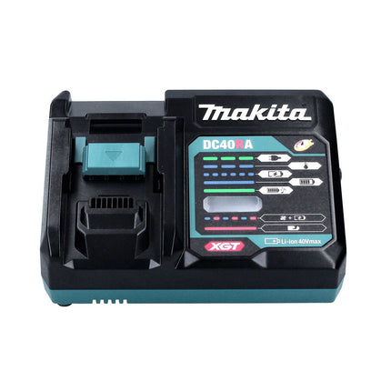 Kit di alimentazione Makita 40 V max. con 3 batterie BL 4040 da 4,0 Ah XGT ( 3x 191B26-6 ) + caricabatterie rapido DC 40 RA XGT LXT ( 191E07-8 )